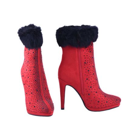 Graf n Berg női bokacsizma-WL133-Q256 Red