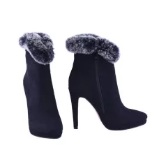 Graf n Berg női bokacsizma-WL133-S357 Black