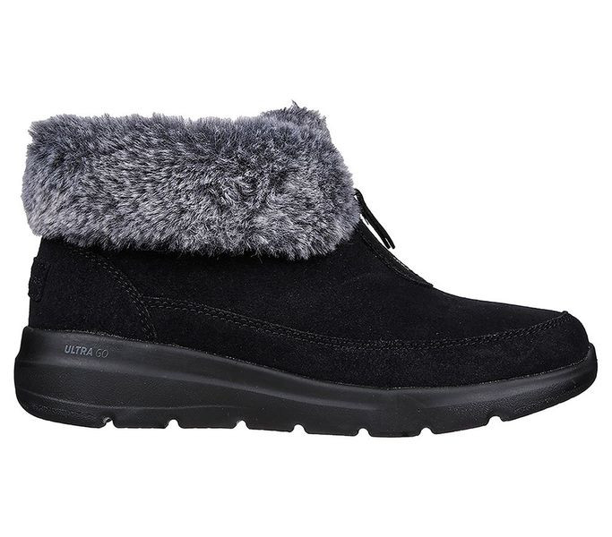 Skechers női bokacsizma-144145-BKGY